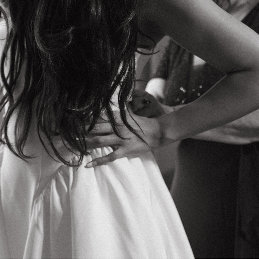 BHLDN Strapless Cream Dress - Picture 8 of 13